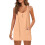 Spaghetti Strap Button Front Loose Fit Mini Dress-Army Green S 3