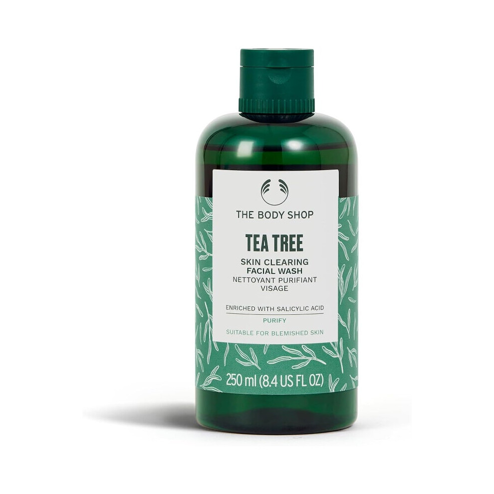 The Body Shop Tea Tree Skin Clearing Facial Wash| Purifying Face Cleanser for Oily & Blemish Prone Skin - 250ml