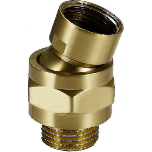 Solid Brass Shower Head Swivel Ball Adapter, Adjustable Shower Arm Extension,z