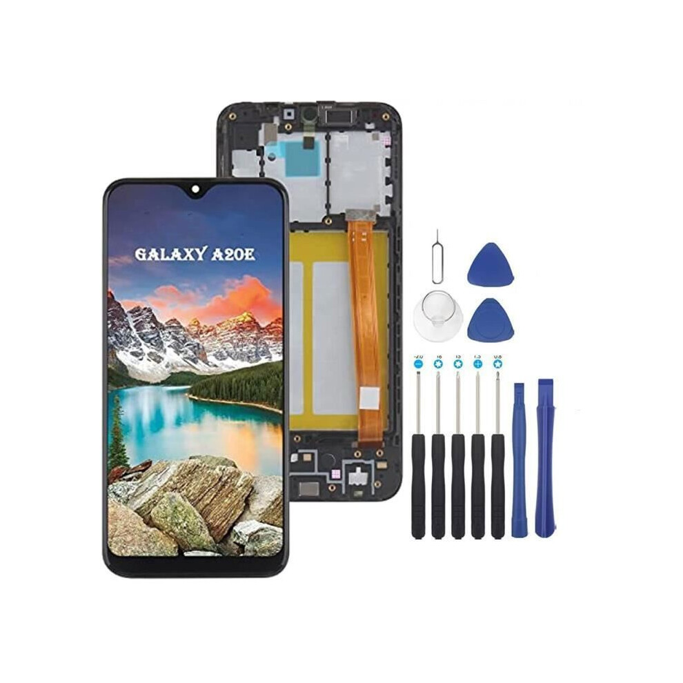 Samsung Galaxy A20e Sm-A202f Lcd Screen With Touchscreen And Frame + Tool Kit Black 8362350245961