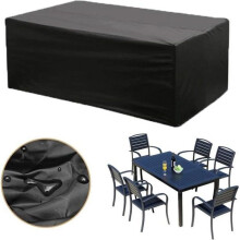 Furniture Cover - Rectangular Protective Cover, Waterproof Polyester Tarpaulin for Garden Table - 242x162x100cm