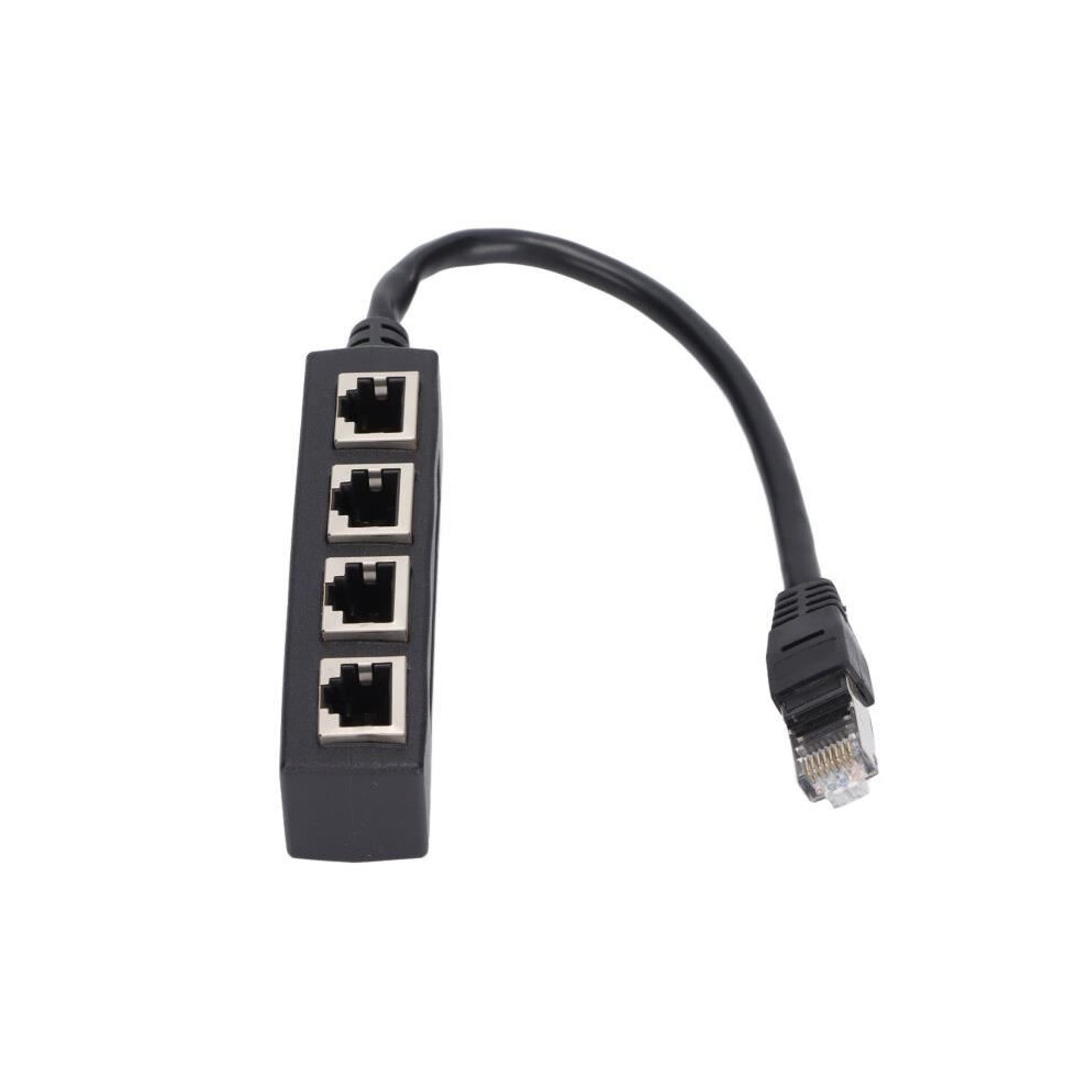 Rj45 1-To-4 Port Splitter Adapter, Smooth Transmission, Excellent Connection, Computer Network Cable Adapter Pack 301337115161