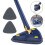 Adjustable triangular cleaning mop with 360 rotation. Self-wringing triangular mop for floors, walls, windows, and stairs. 1