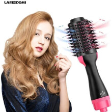 LARESDOMI 3-in-1 Hot Air Brush 1000W — rotating, straightening and heating, 3 speeds, 2m cord