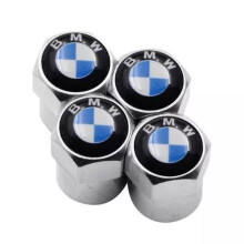 Bouchon de valve - BMW - Chrome - Lot de 4 - Résistant à la corrosion - Universel