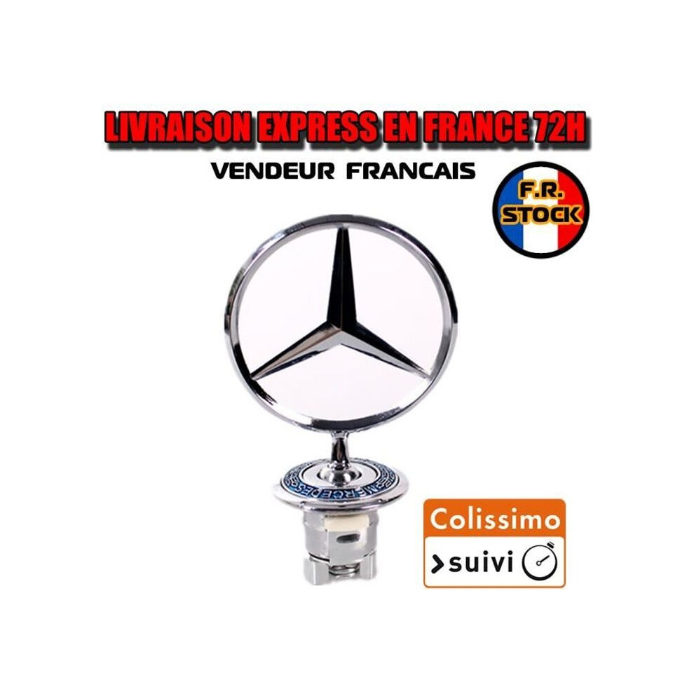 Star Emblem Hood Logo For Mercedes W163/W204/W211/W212/W210/W220 4885182354648
