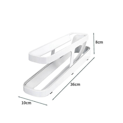 4Pcs Egg Holder for Refrigerator, Rolling Egg Storage Container Egg Rack Space-Saving Egg Dispenser for Fridge Home 1