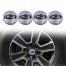 40pcs 54mm Wheel Center Hub Caps FORD Silver Logo Hubcaps