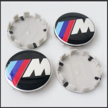 BMW M Logo Clip-on Wheel Center Hub Cap for 68mm Rims