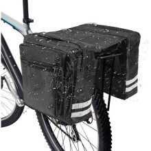 RANJIMA Rear Bike Bag, Pannier Rack Bag, Rear Bike Pannier, Large Capacity Waterproof Bicycle Bag