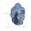 Buddha-Kopf-Skulptur, Polyresin, Lavastein-Finish 4