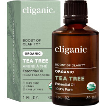 Cliganic Organic Tea Tree Essential Oil, 100% Pure Natural, for Aromatherapy | Non-GMO Verified (Packaging May Vary) (Tea Tree)