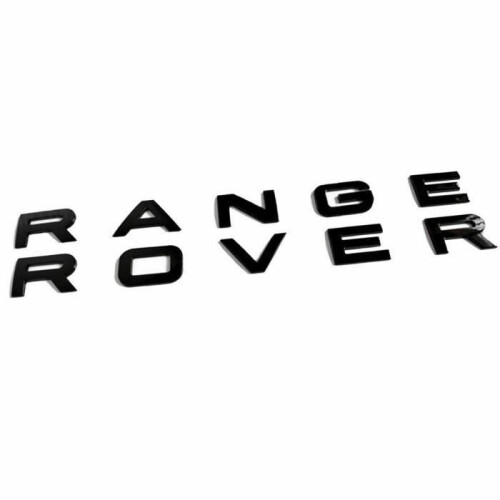 RANGE ROVER GLANZEND ZWART 3D LOGO EMBLEEM stickers/decals