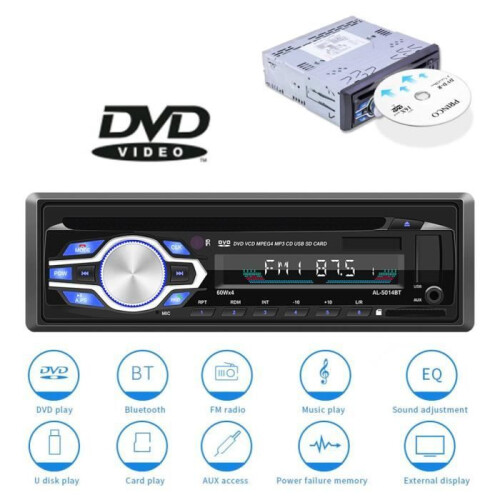 Car Radio MP3/CD/Bluetooth/USB 12/24V + Remote Control - 5014BT
