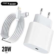 Fast Charger - Apple - iPhone 13 - 20W - USB C - 2m Lightning Cable