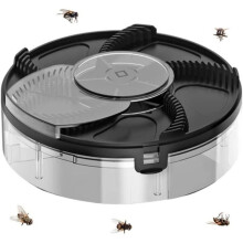 Trampa eléctrica para moscas, trampa totalmente automática con bandeja extraíble para moscas domésticas de interior.