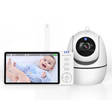 5" LCD Video Baby Monitor - PIMPIMSKY - Color Baby Monitor - Baby Listening Video Camera Surveillance with Display Screen