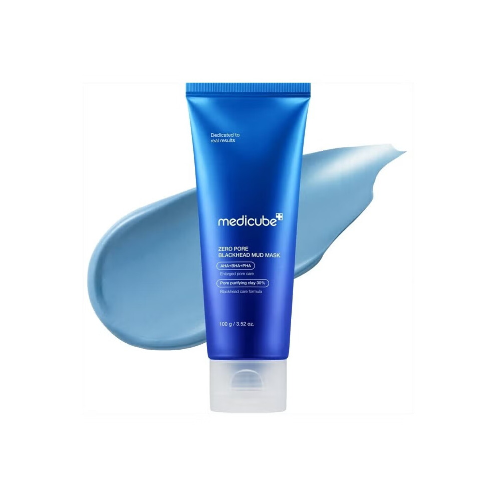 Medicube Zero Pore Blackhead Mud Facial Mask 100g |Skin Cooling Pore Tightening |3 Minute Quick Dry Formula With Aha, Bha, Pha, & Pore-Purifying Clay
