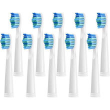 10pc Replacement Brush Heads Compatible with Fairywill D7/D8/FW507/FW508/FW551/FW2011/FW917/FW959/FW515/Seago SG E9 Toothbrush