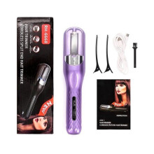 Split End Trimmer - Cordless - For Dry and Damaged Hair - Shiny and Healthy Hair - Styling Tool for Removing Split Ends - Purple
