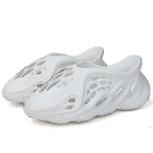 (40-41, White) Trendy & Comfy Foam Slides For Kids Adult - Lightweight, Quick-drying & Non Slip Clogs For Outdoor Fun!