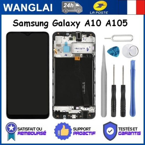 Screen for Samsung Galaxy A10 2019 A105 Black Complete Touch Screen + LCD Frame