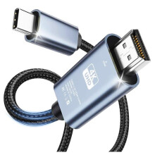 HDMI-kaapeli - HAUTSTORE - USB C - HDMI - 4K 60Hz - 2M - Yhteensopiva Surfacen, MacBookin ja iPadin kanssa