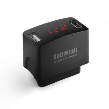 Mini Dual Usb Charger Car Obd Charging 12v 24v with Led Voltage Display Car Charger Socket Power