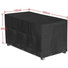Suojapeite puutarhakalusteisiin - Musta - 160 * 100 * 65 cm - Vedenkestävä ja pölytiivis