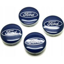 4x 54mm blue FORD logo wheel center cap rim hubcap