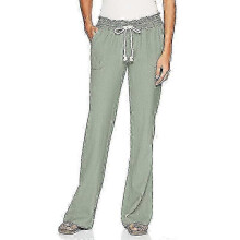 (Army Green, XL) Women Wide Leg Pants High Waist Cotton Hemp Trousers Sport Pants,zxl