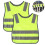 (green) 2pcs Reflective Kids Safety Vests 2