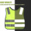 (green) 2pcs Reflective Kids Safety Vests 4