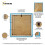 (50x50 CM) Square Size Blue Picture Frame Wall Art Frames Flat Wooden Effect Poster Frame 3