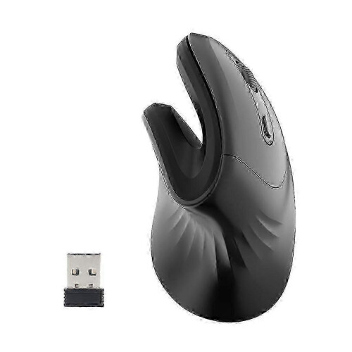 (Gray) 2.4g Ergonomic Optical Wireless Vertical Mouse Wireless Computer Gaming Mouse,zxl