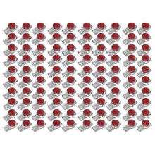 100pieces Waterproof Red Clear Button Telephone Wire Connectors Butt Splice,zxl