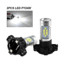 (2PCS PY24W White) 2pcs Py24w Led Bulbs For Bmw E90/e92 3 Series,f10/f07 5 Series, E83/f25 X3 E70 X5 E71 X6 Z4 Front Turn Signal Lights,zxl