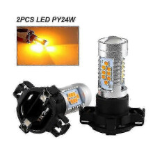 (2PCS PY24W YELLOW) 2pcs Py24w Led Bulbs For Bmw E90/e92 3 Series,f10/f07 5 Series, E83/f25 X3 E70 X5 E71 X6 Z4 Front Turn Signal Lights,zxl