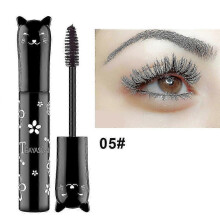 (Coffee) 6 Colors Extreme Length Waterproof Mascara, False Lash Effect, Fast Dry, Volumizing Curling For Cat Eye Look