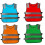 (Orange-red) 2pcs Reflective Kids Safety Vests 1