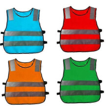 (red) 2pcs Reflective Kids Safety Vests