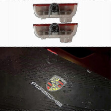 For Porsche Cayman Boxster Cayenne Macan 991 718 Led Logo Projector Hd for Car Accessories