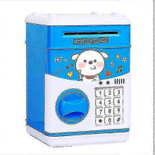 (Dog) Cartoon Piggy Bank Coin Piggy Bank Atm Deposit Machine Automatic Panda Piggy Bank Code Locks For Children,zxl