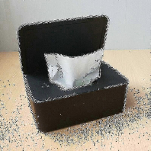 Black Wet Wipes Storage Box with Lid,zxl