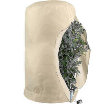 (Beige, XL-140x200cm) Frost Protection Bags For Plants, Reusable Plant Protection Cover With Drawstring, Garden Fleece Bags Winter A,zxl