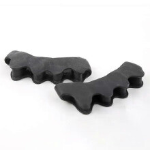 (black for adult) 2Pcs=1Pair Toe Separators Stretchers Correct Foot and Bunion Pain Pain Relief Foot Care Soft Gel Straightener Spacers 5 Colors