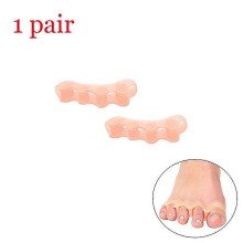 1 Pair of Soft Silicone Toe Orthotics, Toe Separators, Bunion and Hammertoe Orthotics, Suitable for Running and Yoga Practice
