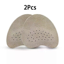 (S-Apricot-2pcs) Sandals Anti-slip Stickers Leather Forefoot Pad Women High Heels Pain Relief Insert Insoles Toe Cushion Foot Care Shoes Pad