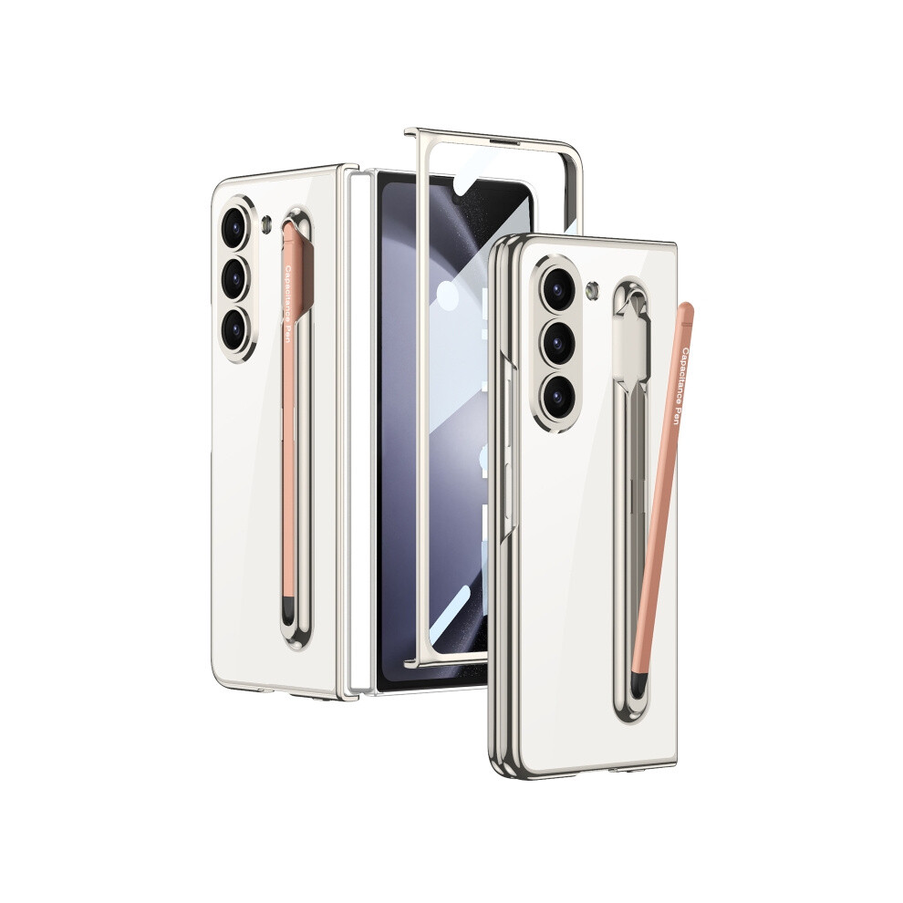 Gkk Unibody Case And Screen Protector Compatible Gift Samsung Galaxy Z Fold5 5G With Pen Slot, Pen Not Included (Silver).:For Samsung Galaxy Z Fold5 Silver 5941651208689