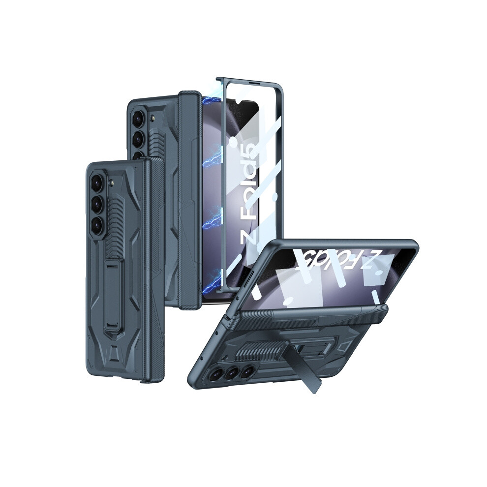 Compatible Gift Samsung Galaxy Z Fold5 Gkk Integrated Magnetic Armor Flip Phone Case With Holder(Green):For Samsung Galaxy Z Fold5 Green 5908487391237
